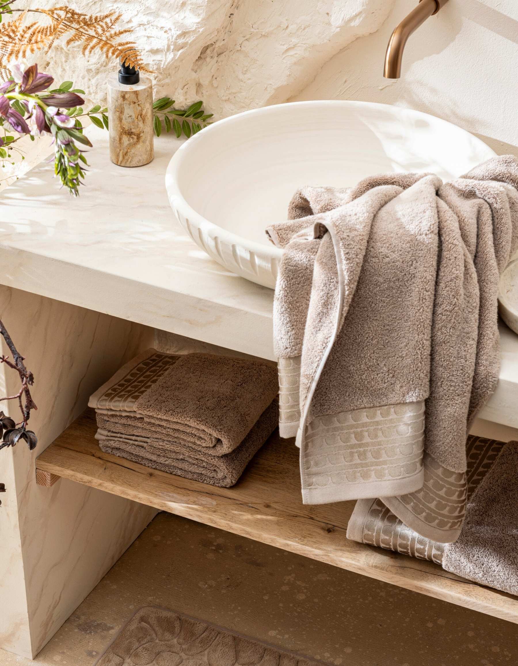 LE DRAP DE BAIN SIGNATURE | BEIGE TAUPE