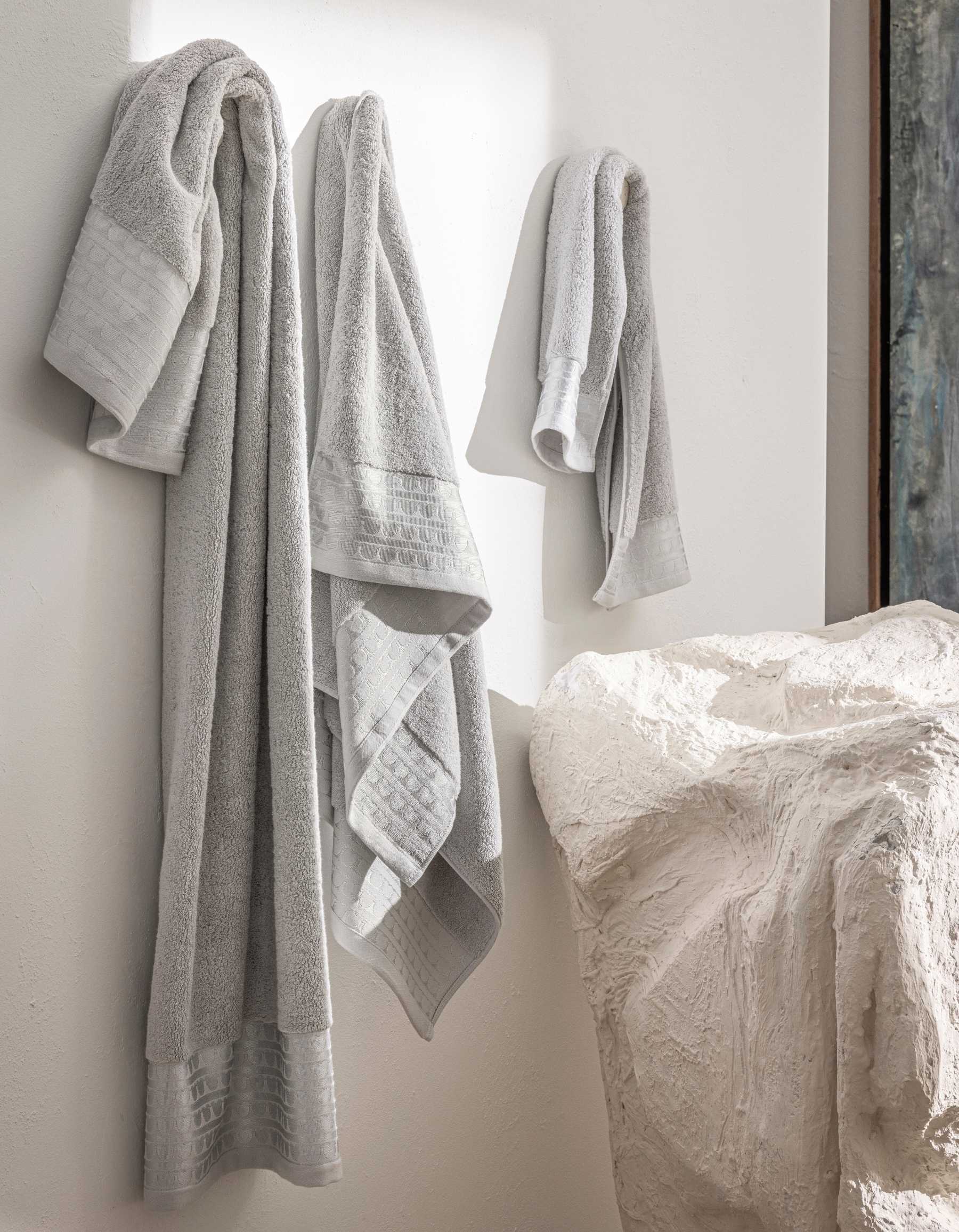 LE DRAP DE BAIN SIGNATURE | GRIS CLAIR