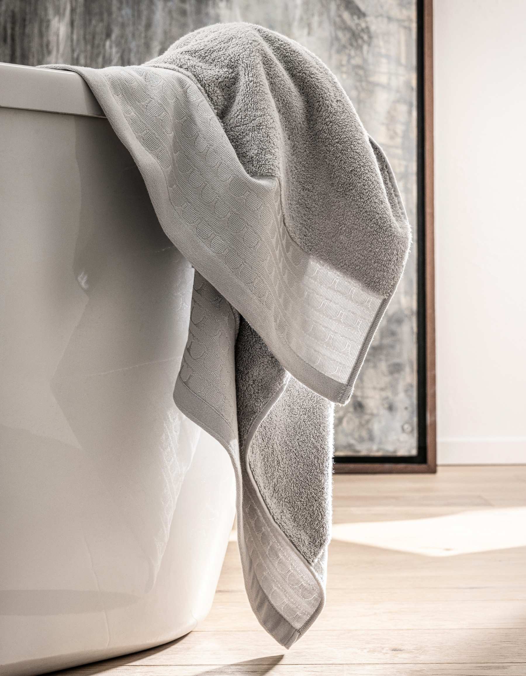 LE DRAP DE BAIN SIGNATURE | GRIS CLAIR