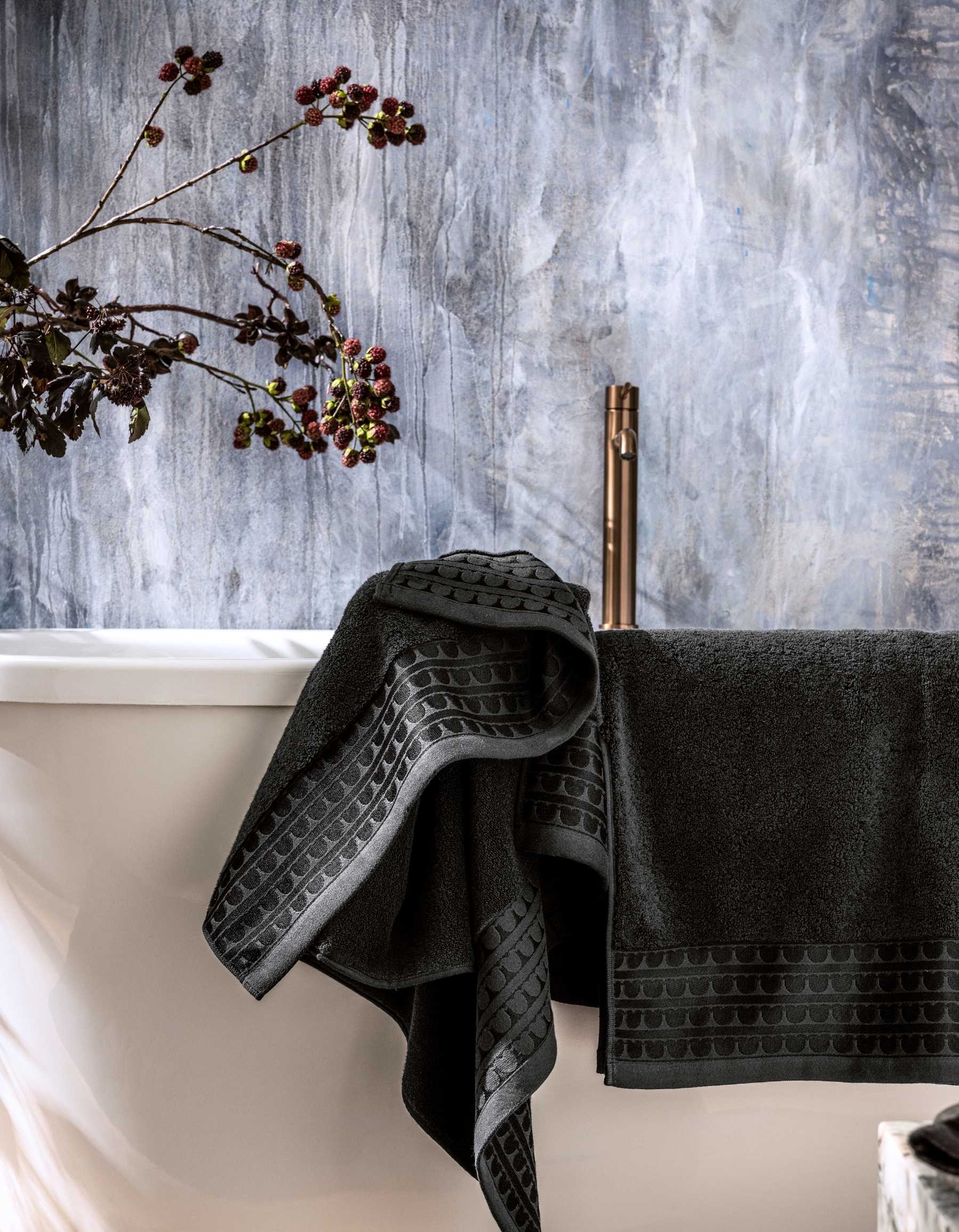 LE DRAP DE BAIN SIGNATURE | NOIR D'ENCRE